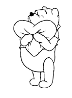 A coloring page of winnie the pooh